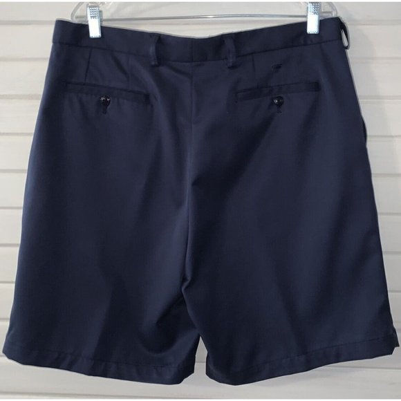 Bolle Tech Sz 38 Navy Blue Pleated Front Performance Golf Shorts EUC - Picture 4 of 9